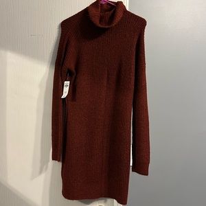NWT Abercrombie & Fitch burgundy/maroon sweater dress